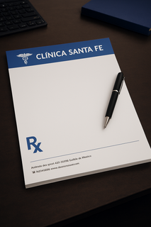 Hojas membretadas clínicas